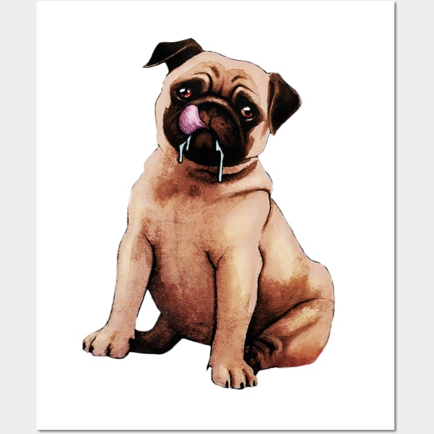 pug Wall Art by Alina_XA